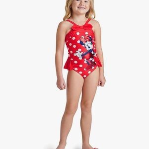 Disney Red Polka Dot Minnie Mouse Swim One Piece